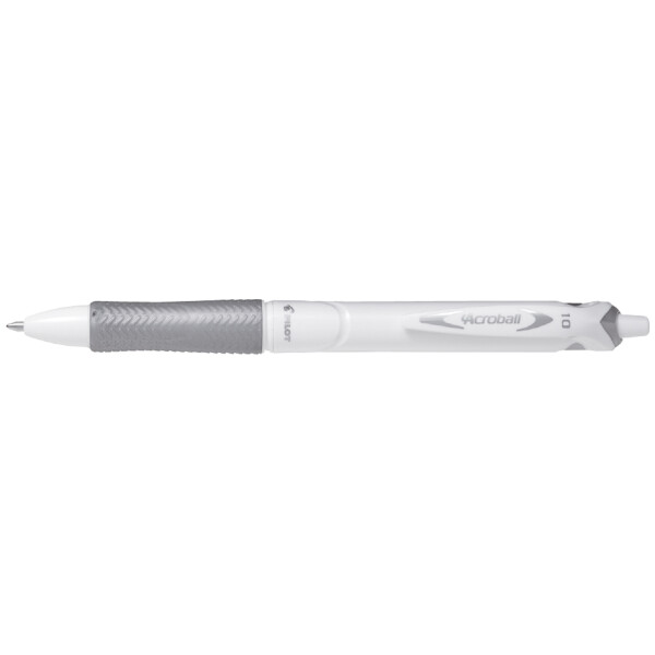 PILOT Druckkugelschreiber ACROBALL PURE WHITE, schwarz