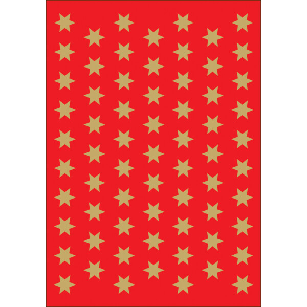 HERMA Weihnachts-Sticker DECOR "Sterne", 8 mm, gold