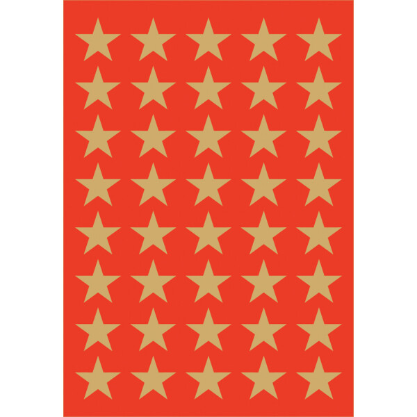 HERMA Weihnachts-Sticker DECOR "Sterne", 8 mm, gold
