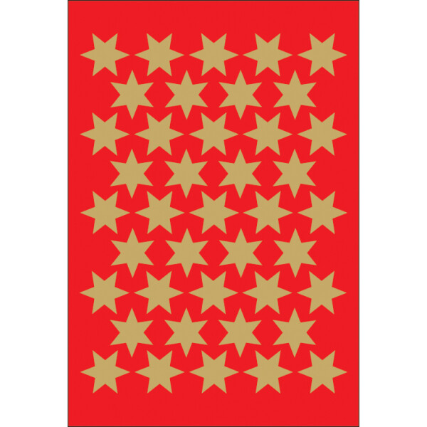 HERMA Weihnachts-Sticker DECOR "Sterne", 8 mm, gold