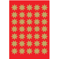 HERMA Weihnachts-Sticker DECOR "Sterne", 8 mm, gold