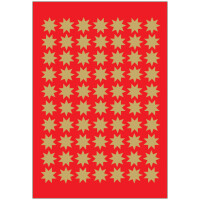 HERMA Weihnachts-Sticker DECOR "Sterne", 8 mm, gold