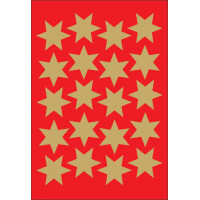 HERMA Weihnachts-Sticker DECOR "Sterne", 8 mm, gold