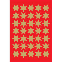 HERMA Weihnachts-Sticker DECOR "Sterne", 8 mm, gold