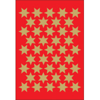 HERMA Weihnachts-Sticker DECOR "Sterne", 8 mm, gold
