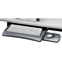 Fellowes Tastaturschublade mit Mausablage, graphit