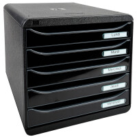 EXACOMPTA Schubladenbox BIG-BOX PLUS, 5 Schübe,...