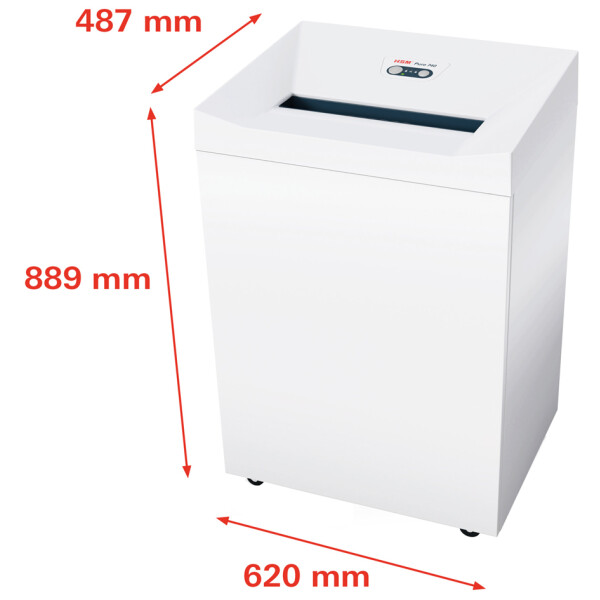 HSM Aktenvernichter PURE 740, Partikelschnitt: 1,9 x 15 mm