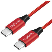 LogiLink USB 2.0 Kabel, USB-C - USB-C Stecker, 1,0 m