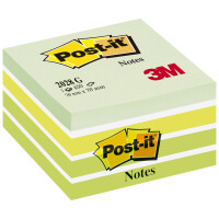 Post-it Haftnotiz-Würfel notes, 76 x 76 mm, blau grün