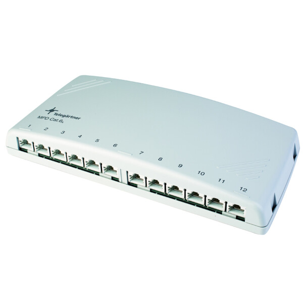 Telegärtner Modular Patch Verteiler Kat.6A, 6 x RJ45