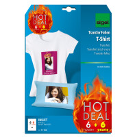 sigel T-Shirt Inkjet-Transfer-Folien "HOT DEAL"...