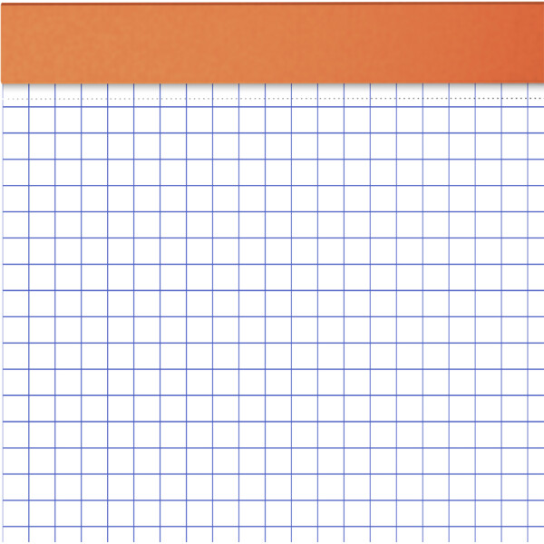 Oxford Notizblock, DIN A4, kariert, 80 Blatt, orange