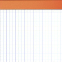 Oxford Notizblock, DIN A4, kariert, 80 Blatt, orange
