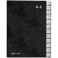 PAGNA Pultordner, DIN A4, 24 Fächer, A - Z, schwarz