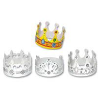 folia Kinderkronen, aus Pappe, verschiedene Modelle sortiert