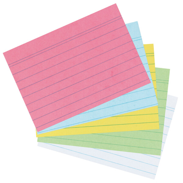 herlitz Karteikarten, DIN A5, liniert, grün