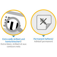 HERMA Universal-Etiketten PREMIUM, 70 x 35 mm, weiß