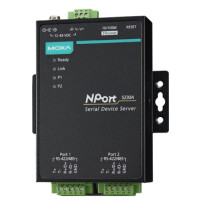 MOXA Serial Device Server, 2 Port, RS-232, Nport-5210A