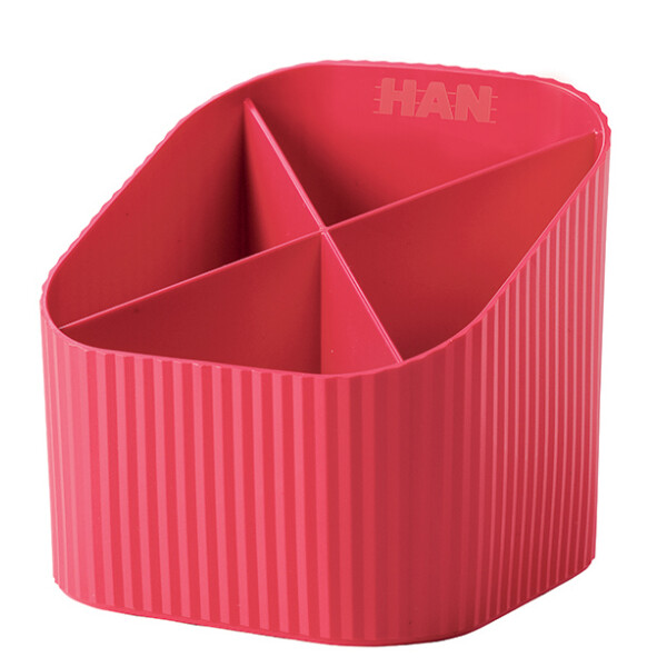 HAN Multiköcher Re-X-LOOP, Öko-Kunststoff, 4 Fächer, rot