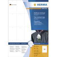 HERMA Warenanhänger SPECIAL, 30 x 37 mm, weiß