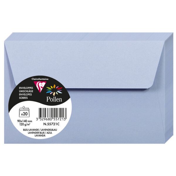 Pollen by Clairefontaine Briefumschlag 90x140 mm, perlmutt-