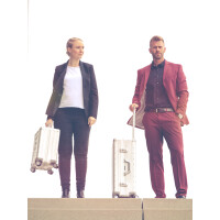 ALUMAXX Business Trolley GEMINI, mit TSA-Schloss, silber