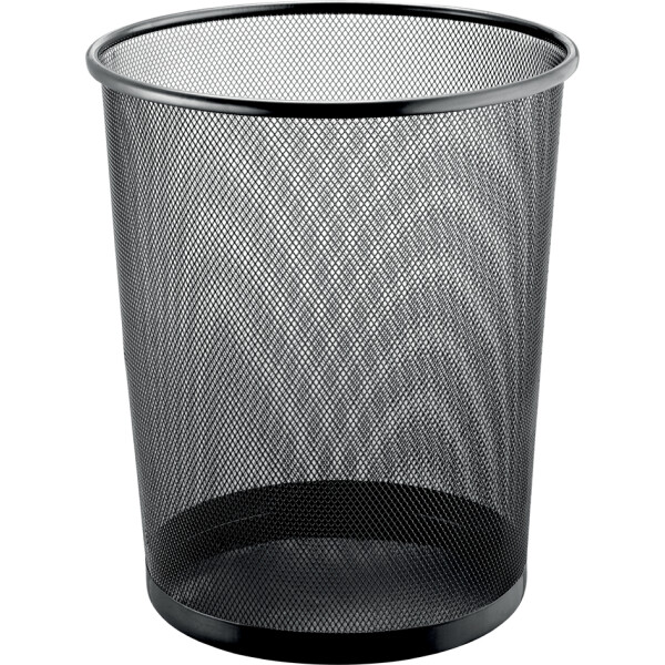 helit Papierkorb "the circle network", 23 Liter, schwarz