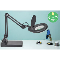 MAUL LED-Lupenleuchte MAULviso, Standfuß, schwarz