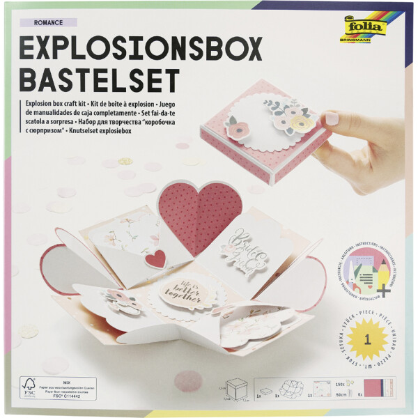 folia Explosionsbox-Bastelset "Romantik"