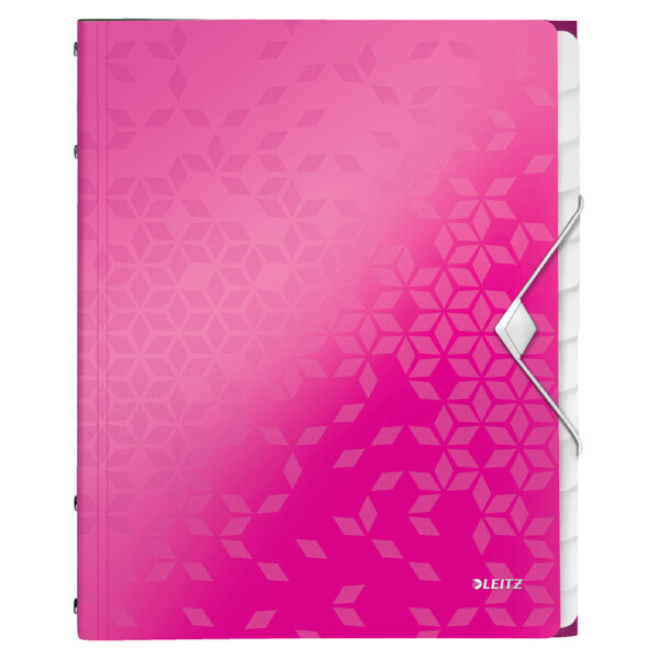 LEITZ Ordnungsmappe WOW, DIN A4, PP, 12 Fächer, violett