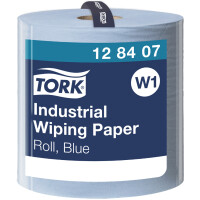 TORK Industrie-Putzrolle, 3-lagig, blau, 340 m