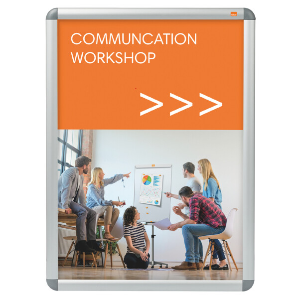 nobo Plakatrahmen Premium Plus, DIN A4, silber