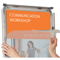 nobo Plakatrahmen Premium Plus, DIN A4, silber