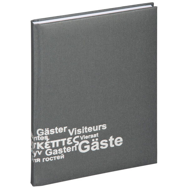 PAGNA Gästebuch Europa, (B)195 x (H)255 mm, 192 Blatt, grau