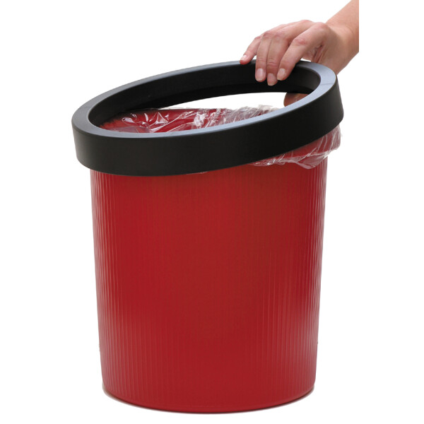 helit Papierkorb "the german", 18 Liter, PE, schwarz