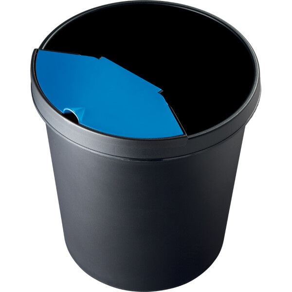 helit Papierkorb "the german", 18 Liter, PE, schwarz