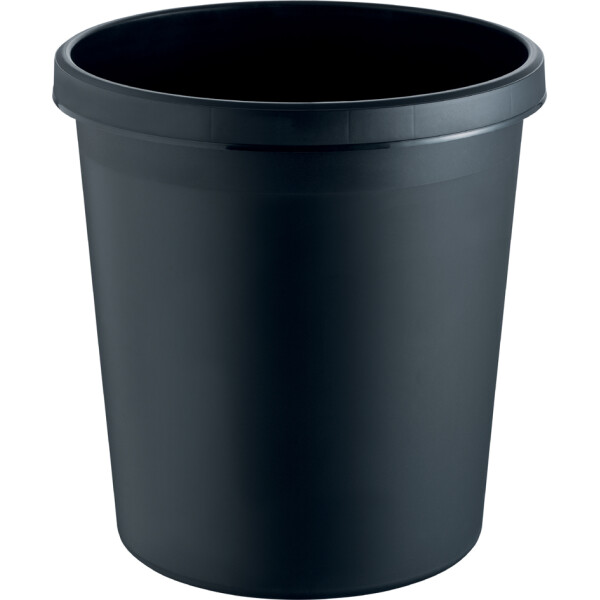helit Papierkorb "the german", 18 Liter, PE, schwarz