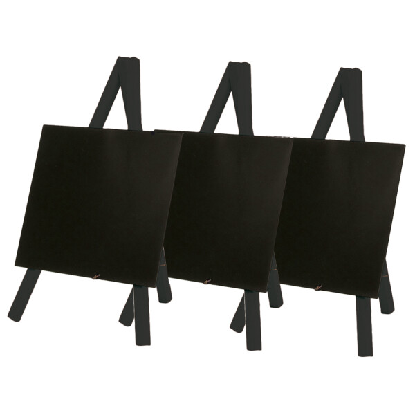 Securit Tisch-Kreidetafel MINI mit Staffelei, buche