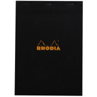 RHODIA Notizblock No. 18, DIN A4, kariert, orange