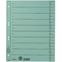 LEITZ Trennblätter, A4 Überbreite, Manilakarton...