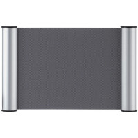 FRANKEN Türschild Clip, 180 x 60 mm - 1 2 A6, silber