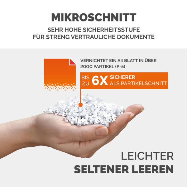 Fellowes Aktenvernichter AutoMax 600M, Partikel 2 x 12 mm