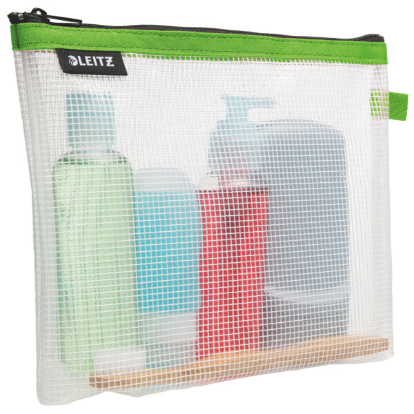 LEITZ Kosmetiktasche WOW Traveller, transparent schwarz
