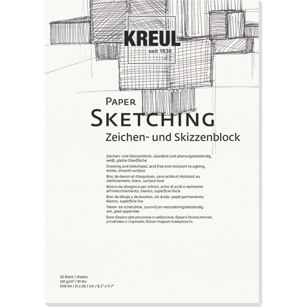 KREUL Künstlerblock Paper Sketching, DIN A5, 20 Blatt