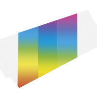 folia Regenbogen-Transparentpapierzuschnitte, 220 x 510 mm