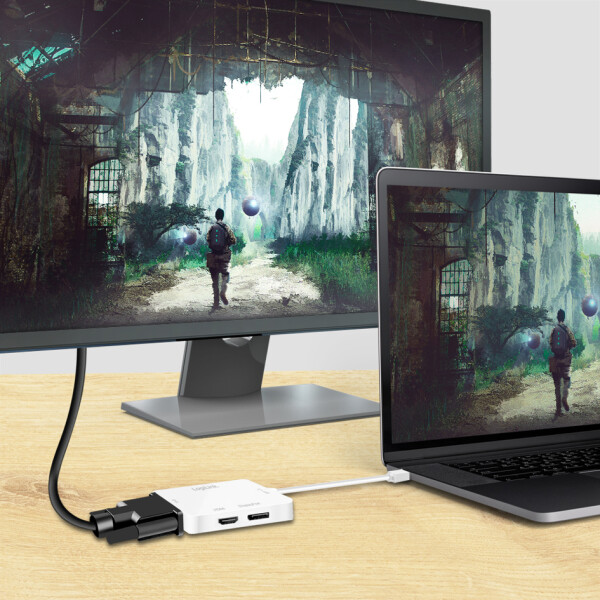 LogiLink Adapter, Mini DisplayPort Stecker - DVI-Kupplung
