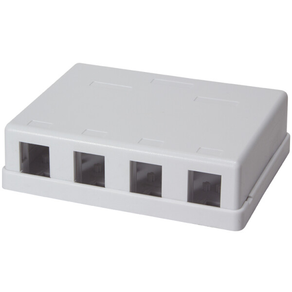 LogiLink Keystone Aufputz-Leergehäuse, ungeschirmt, 8-fach