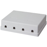 LogiLink Keystone Aufputz-Leergehäuse, ungeschirmt, 8-fach