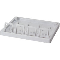 LogiLink Keystone Aufputz-Leergehäuse, ungeschirmt, 8-fach
